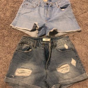 High waisted Jean shorts bundle